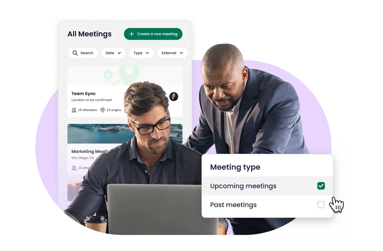 Travel manager gaining visibility on meetings Travel manager gaining visibility on meetings